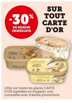 U Express CARTE D'OR -30% de remise immédiate sur tout carte d'or offre