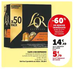 U Express L'OR Cafe espresso offre