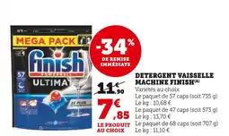 U Express Finish Détergent vaisselle machine(A) offre