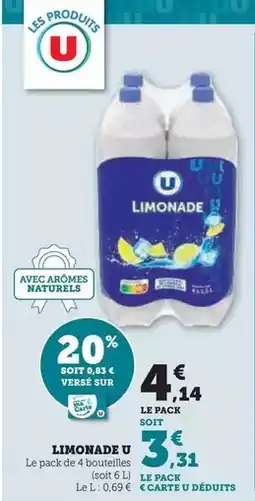 Super U U - limonade offre