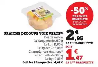 Super U Voie verte - fraiche decoupe offre