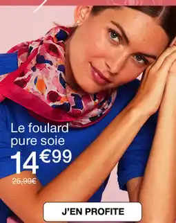 Damart Le foulard pure soie offre