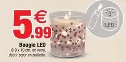 Bazarland Paillette - bougie led offre