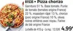 Thiriet 81535 Pizza chorizo offre
