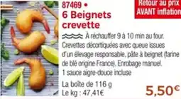 Thiriet 87469 6 Beignets crevette offre