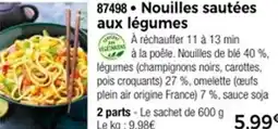 Thiriet 87498 Nouilles sautées aux légumes offre