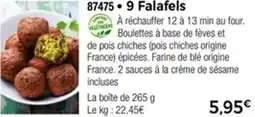 Thiriet 87475 9 Falafels offre