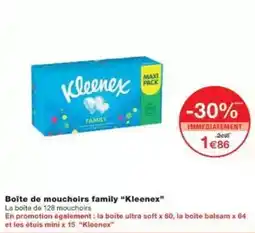 Monoprix Kleenex - boîte de mouchoirs family offre