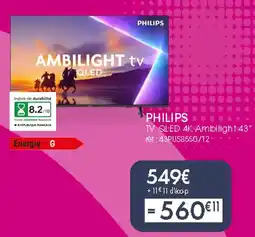 Pro&Cie Philips - tv qled 4k offre