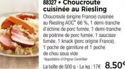 Thiriet 88327 Choucroute cuisinée au Riesling offre