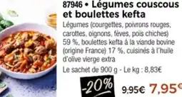 Thiriet 87946 Légumes couscous et boulettes kefta offre