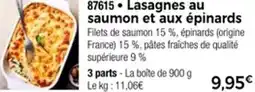 Thiriet 87615 Lasagnes au saumon et aux épinards offre