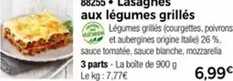Thiriet 88255 Lasagnes aux légumes grillés offre