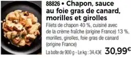 Thiriet 88826 Chapon, sauce au foie gras de canard, morilles et girolles offre