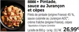 Thiriet 88866 Pintade, sauce au Jurançon et cèpes offre