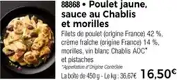 Thiriet 88868 Poulet jaune, sauce au Chablis et morilles offre