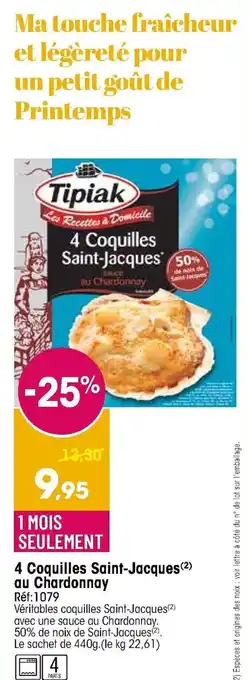 Croque Gel 4 coquilles saint -jacques offre