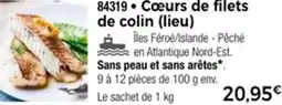 Thiriet 84319 Cœurs de filets de colin lieu offre