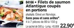 Thiriet 84166 Filets de saumon Atlantique coupés en portions offre