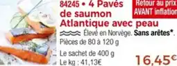 Thiriet 84245 4 Pavés de saumon Atlantique avec peau offre