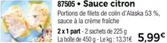 Thiriet 87505 Sauce citron offre