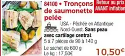 84100 Tronçons de saumonette pelée