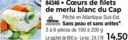 Thiriet 84346 Cœurs de filets de merlu blanc du Cap offre