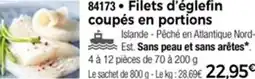 Thiriet 84173 Filets d'églefin coupés en portions offre