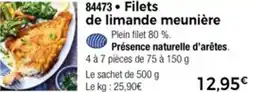 Thiriet 84473 Filets de limande meunière offre