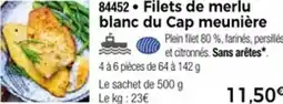 Thiriet 84452 Filets de merlu blanc du Cap meunière offre