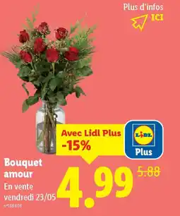 Lidl Bouquet amour offre