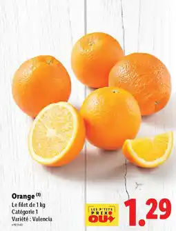 Lidl Orange offre