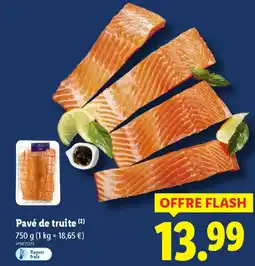 Lidl Pavé de truite offre