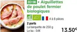 Thiriet 85198 Aiguillettes de poulet fermier biologiques offre