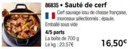 Thiriet Sauté de cer4/5 parts offre