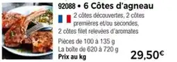 Thiriet 6 côtes d'agneau offre