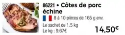 Thiriet Côtes de porc échine offre