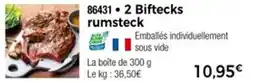 Thiriet 2 biftecks rumsteck offre