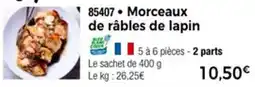 Thiriet Morceaux de râbles de lapin offre