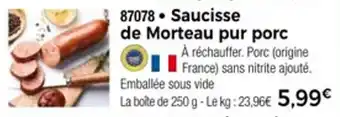 Thiriet Saucisse de morteau pur porc offre