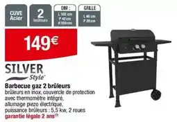 Cora x Carrefour Dim - barbecue gaz 2 brûleurs offre