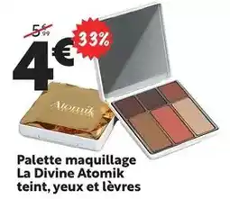 Maxi Bazar Palette - maquillage la divine atomik teint,yeux et levres offre