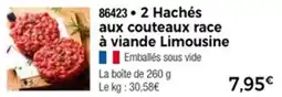 Thiriet 2 hachés aux couteaux race à viande limousine offre