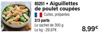Thiriet Aiguillettes de poulet coupées offre