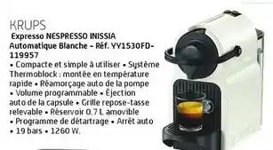 Nespresso - expresso inssia