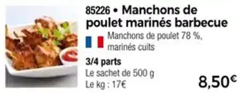 Thiriet Manchons de poulet marinés barbecue offre