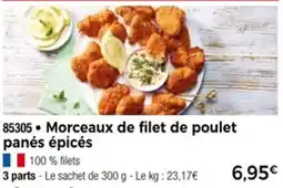 Thiriet Morceaux de filet de poulet panés épicés offre