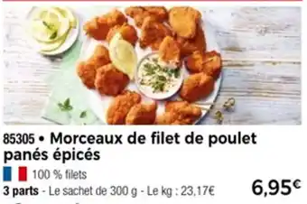 Thiriet Morceaux de filet de poulet panés épicés offre