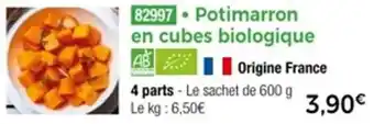 Thiriet Potimarron en cubes biologique offre