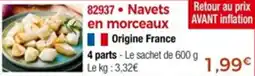 Thiriet Navets en morceaux offre
